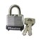 Master Lock 8596D Laminated Steel Padlock with Key Warded Lock 17 wide Silver