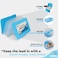Enday Pencil Box Blue Large Capacity Plastic Double Deck Box with 12 Compartments Plastic Pencil Box with SnapTight Lid Hard Pencil Case Storage Organizer Pencil Boxes