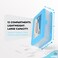 Enday Pencil Box Blue Large Capacity Plastic Double Deck Box with 12 Compartments Plastic Pencil Box with SnapTight Lid Hard Pencil Case Storage Organizer Pencil Boxes