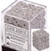 Chessex Dice d6 Sets Opaque Grey  Gray with Black  12mm Six Sided Die 36 Block of Dice