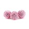 RUBYCA Pave Czech Crystal Disco Ball Clay Beads fit Shamballa Jewelry 20pcs 10mm Light Rose Pink