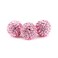 RUBYCA Pave Czech Crystal Disco Ball Clay Beads fit Shamballa Jewelry 20pcs 10mm Light Rose Pink