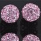 RUBYCA Pave Czech Crystal Disco Ball Clay Beads fit Shamballa Jewelry 20pcs 10mm Light Rose Pink