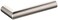 Baldwin 5173264RMR Satin Chrome Single Right Hand Estate Lever Minus Rosettes