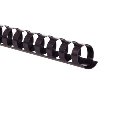 GBC Binding Spines  Spirals  Coils 58 Diameter 130 Sheet Capacity CombBind Black 100 Pack 4000092