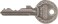 ABUS 8263 Monoblock Brass Padlock Keyed Different