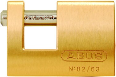 ABUS 8263 Monoblock Brass Padlock Keyed Different