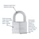 ABUS 75IB50 KD Marine Grade Chrome Plated Brass Padlock Stainless Steel Shackle Keyed Different