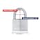 ABUS 75IB50 KD Marine Grade Chrome Plated Brass Padlock Stainless Steel Shackle Keyed Different