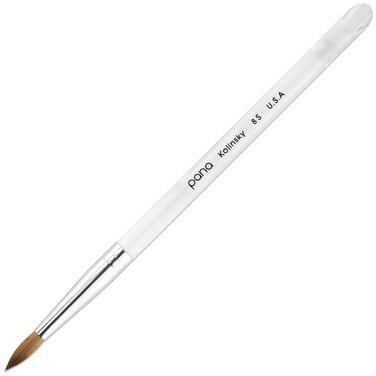 pana Finest Kolinsky100 Pure Kolinsky Acrylic Nail Brushes Round Shape Acrylic Handle Size  8
