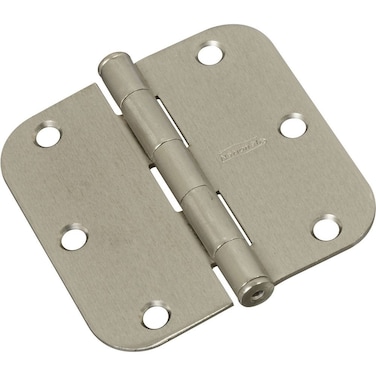 National Hardware N830328 V512R58 Door Hinges in Satin Nickel 3 pack312 Inch