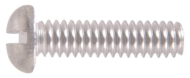 Hillman 1132 Aluminum Round Head Slotted Machine Screw 1420 x 1 in 18Pack