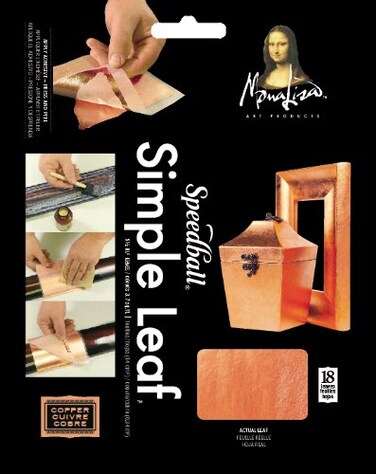 Speedball 10032 Mona Lisa Copper Simple Leaf for Metal Leafing Projects 512 x 512 Inches  18 Pack