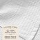 GILDEN TREE Waffle Hand Towels for Bathroom Quick Drying Lint Free Thin 2 Pack Classic Style White