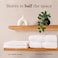 GILDEN TREE Waffle Hand Towels for Bathroom Quick Drying Lint Free Thin 2 Pack Classic Style White