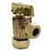 LASCO 069211PB Angle Stop Quarter Turn with 58Inch OD Compression x 38Inch OD Compression Polished Brass