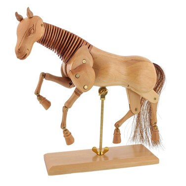 US Art Supply Wooden 8 Horse Artist Drawing Manikin Articulated Mannequin