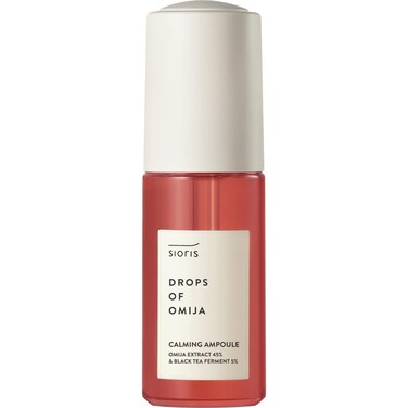 sioris Drops of Omija Calming Ampoule 45 organic Omija  5 kombucha calming  Soothing Redness intense rejuvenating controls sebum with mild acid