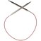 ChiaoGoo Red Lace Circular 24 inch 60cm Stainless Steel Knitting Needle Size US 8 5mm 70248
