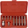 NEIKO 10078A XZN Triple Square Spline Bit Socket Set  11 Piece Long and Short  12 Point  CrV Steel