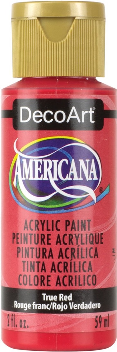 DecoArt Americana Acrylic Paint 2Ounce True Red