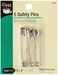 Dritz 723 Safety Pins Size 3 5Count Nickel