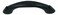 Attwood 20505 Ergonomic OnePiece Vinyl Grab Handle Black Finish
