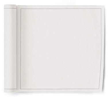 MY DRAP Cloth Washable and Reusable Dinner Napkin  126 x 126 in 12 Per Roll Cotton Cream