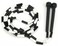 Black and White 7foot Jump Rope with Plastic Segmentation by KRoo Sports