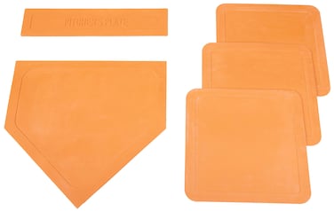 Orange Throw Down Bases 5 Piece