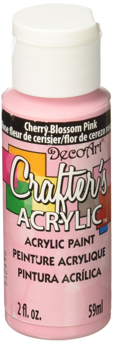 DecoArt Crafters Acrylic Paint 2Ounce Cherry Blossom Pink