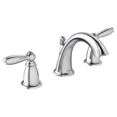 Moen Brantford Chrome TwoHandle Widespread Bathroom Faucet Trim Kit for 3hole Setups Valve Required T6620
