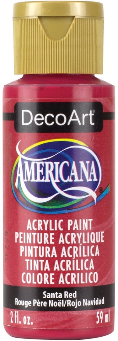 DecoArt Americana Acrylic Paint 2Ounce Santa Red