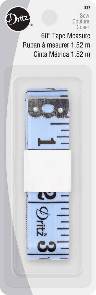 Dritz Super Tape Measure Fiberglass Sewing Accessories 34 x 60 Blue