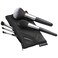 STUDIO17 Travel Makeup Brush Set 5 Pcs Essential Face  Eye Makeup Brush Set  Portable Makeup Brush Set for Travel  Makeup Pouch  Brush Cover Included