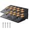 VEVOR Rubber Curb Ramp 43 Rise Height 2 Pack HeavyDuty 33069 lbs15 T Capacity Threshold Ramps Driveway Ramps with Stable Grid Structure for Cars Wheelchairs Bikes Motorcycles