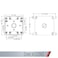 TayMac DD5100XS 412Inch X 412Inch Gang Weatherproof Box 1Inch Outlets Side Lug Gray
