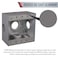 TayMac DD5100XS 412Inch X 412Inch Gang Weatherproof Box 1Inch Outlets Side Lug Gray