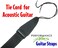 Performance Plus GS1B Electric or Acoustic Black Guitar Strap Including Ties for Acoustics 53