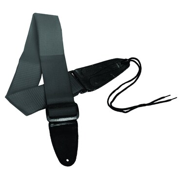 Performance Plus GS1B Electric or Acoustic Black Guitar Strap Including Ties for Acoustics 53