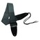 Performance Plus GS1B Electric or Acoustic Black Guitar Strap Including Ties for Acoustics 53