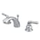 Kingston Brass KB951 Magellan II 4Inch to 8Inch Mini Widespread Lavatory Faucet with Metal lever handle Polished Chrome