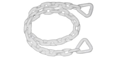 SeaSense Vinyl Coated Anchor Chain 025 Inch x 4Feet White