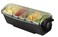 San Jamar Dome Garnish Center 5 Tray with Caddy for Kitchen Bar And Restaurants Plastic 8 Pints Black