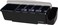 San Jamar Dome Garnish Center 5 Tray with Caddy for Kitchen Bar And Restaurants Plastic 8 Pints Black