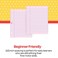 School Smart 3Hole Punched Filler Paper 812 x 11 Inches Pink 100 Sheets  087155