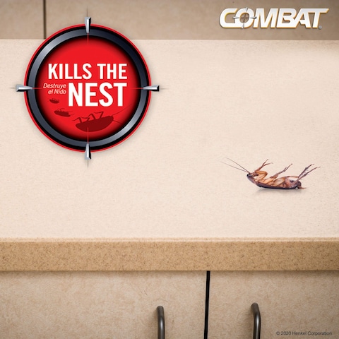 Combat Max 12 Month Roach Killing Bait Small Roach Bait Station ChildResistant 18 Count