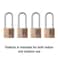 Master Lock 140QLH Solid Lock 4 Pack Brass Silver 4 Padlock