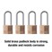 Master Lock 140QLH Solid Lock 4 Pack Brass Silver 4 Padlock