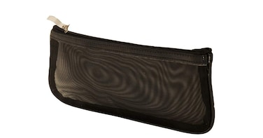 Chic Petite Black Mesh Brush Bag